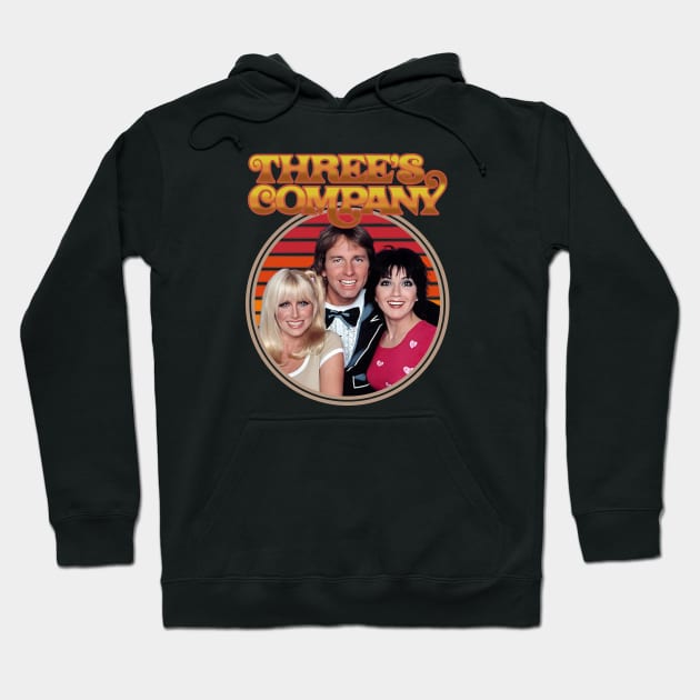 Threes company Hoodie by VILLAPODCAST